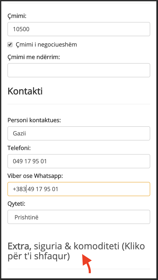 Cmimi i vetures Cmimi i shpalljes