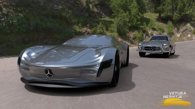 Koncepti i SL PURE nga Mecedes-Benz, i bazuar në modelin e vjetër Gullwing (Foto)