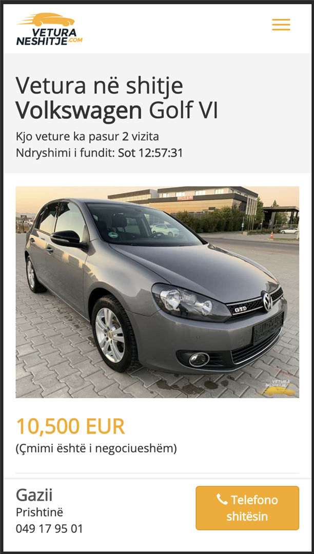 Vetura e postuar Vetura e postuar ne veturaneshitje.com